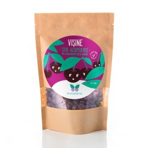 Visine invelite in ciocolata neagra (fara zahar) 250g - Sweeteria