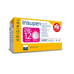 Ace pen insulina sterile INSUPEN 100 buc/cutie 29G x 12 mm