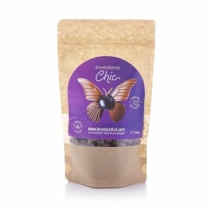 Aronia invelite in ciocolata cu lapte cu Colagen (fara zahar, vegan ) 200g - Sweeteria Chic - Img 1