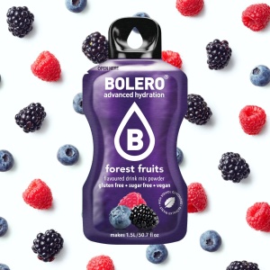 Bautura instant pudra cu Stevia FRUCTE DE PADURE (fara zahar, fara gluten, vegan) 3g - Bolero - Img 4