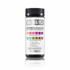Benzi de testare a cetonelor si glucozei – 100 buc - BE KETO - Img 1