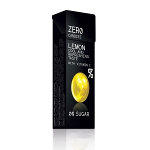 Bomboane tari fara zahar cu aroma de lamaie si Stevia - ZERO
