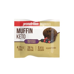 Briosa KETO multicereale cu FRUCTE DE PADURE (fara zahar, proteica, lowcarb) 50g - Pro Nutrition
