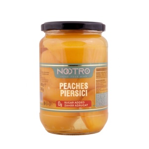 Compot de PIERSICI decojite cu Stevia (fara zahar) 300g - NOOTRO