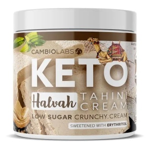 Crema keto crocanta HALVA si tahini cu Eritritol (fara zahar, fara gluten) 500g - CambioLabs - Img 1