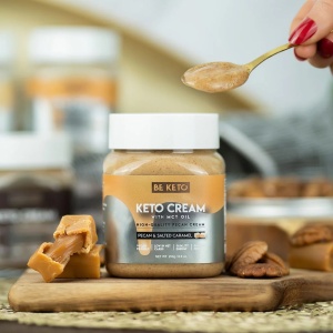 Crema tartinabila KETO nuci Pecan si Caramel Sarat + MCT (fara zahar) 250g - BE KETO - Img 2