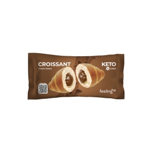 Croissant keto cu crema de CIOCOLATA (Low-Carb, fara zahar) 50g - FeelingOK
