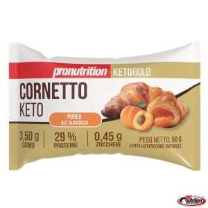 Croissant KETO cu piure de CAISE (fara zahar, proteic, lowcarb) 50g - Pro Nutrition