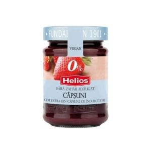 Gem de capsuni (fara zahar, fara gluten, vegan) 280g - Helios