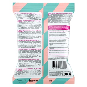 Jeleuri FIZZY FUSION cu aroma de BUBLE GUM, PEPENE, COLA ACRISOARA cu Stevia (fara zahar, fara gluten) 80g - TWEEK - Img 2