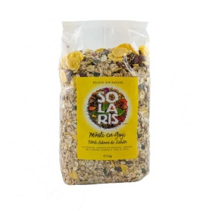 MUSLI CU GOJI (fara zahar) 1kg SOLARIS