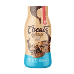 Sos pentru desert (topping) keto BISCUITI cu CIOCOLATA (fara zahar, vegan) 500ml - Cheat Meal