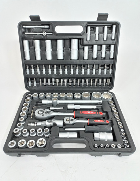 Trusa scule auto cu clichet 1/4" SI 1/2", 108 piese KD-108