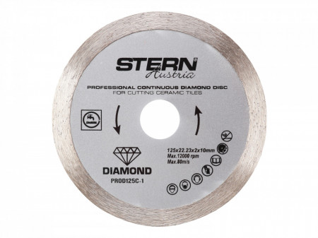 Disc diamantat segmentat profesional PROD125C-1, 125 mm