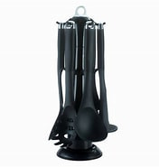 Set ustensile bucatarie 7 piese negru