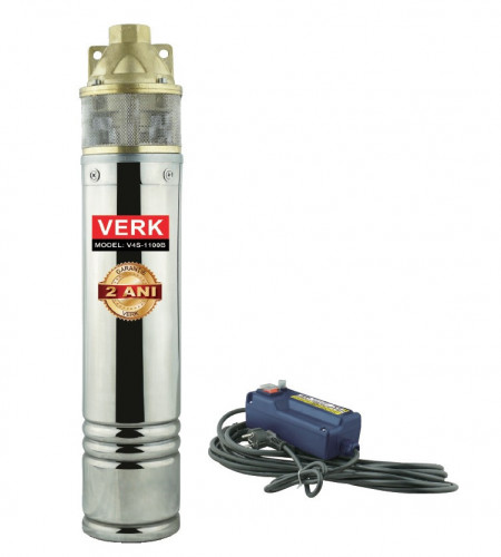 POMPA SUBMERSIBILA DE ADANCIME CU PANOU DE COMANDA 1100W, 1900-3000 l/h VERK V4S-1100B
