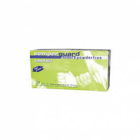 Set 100 bucati Manusi Medicale Nitril Semperguard Comfort Nepudrate Marimea L