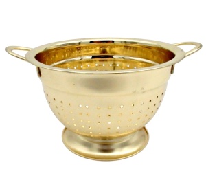 Cos fructe auriu 18 cm