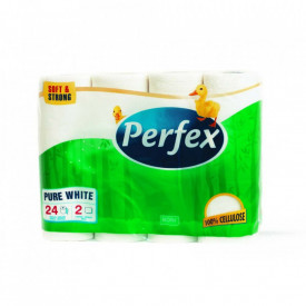 Pachet hartie igienica Perfex 2 straturi Boni Alb 24 buc