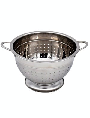 Cos fructe inox 18 cm argintiu