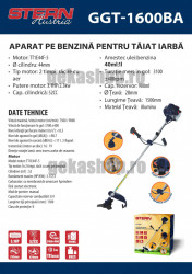 Motocoasa Stern Austria GGT1600BA, 3.1 CP, 52 cm³,accesorii incluse - Img 4