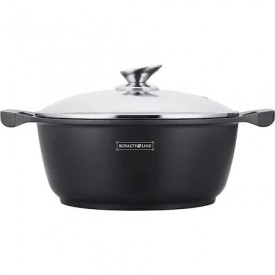 Oala cu interior marmorat cu capac 7.0 l 30 cm RL-BS30ML