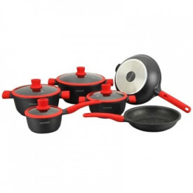 SET OALE 10P CU INT MARMORAT ROSU RL-NS1010M RED