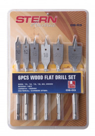 Set 6 burghie plate pentru lemn 10-25X150 mm