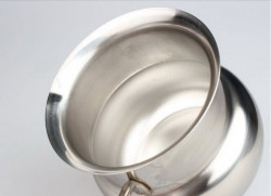 Ibric inox cu interior satinat