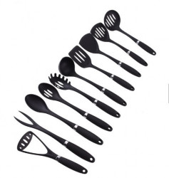 Set ustensile de bucatarie, 10 piese, Nylon