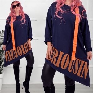 Дамска туника в син цвят - Img 2
