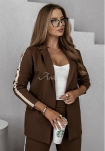 Дамски Комплект Динамика в кафяв цвят - Img 3