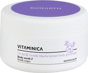 BIOEARTH Blagi piling SMUTI za telo, ribizla 300 ml - Vitaminica linija