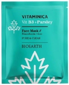 Maska za lice vitamin B3 + peršun 15 ml - BIOEARTH VItaminica