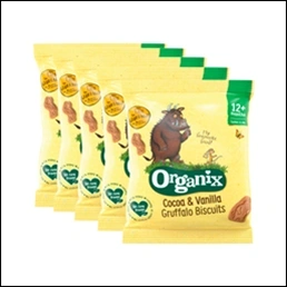 Organski kakao i vanila - Grozon biskviti (12m+), 20gr - ORGANIX - Img 2