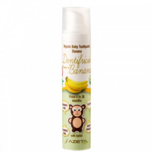 Organska zubna pasta 0-36 meseci - banana 0m+, 50ml