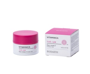 BIOEARTH Krema za lice vitamin E + Q10 50 ml - VITAMINICA linija - Img 2