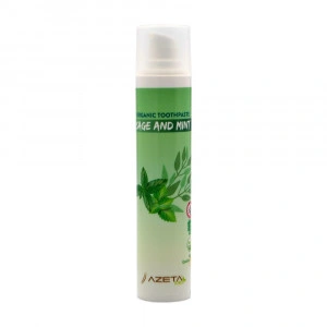 ORGANSKA PASTA ZA ZUBE ZA ODRASLE – ŽALFIJA I MENTA, 50ml - Azeta Bio