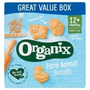 Organski biskviti – farma životinja 12m+, 100gr - ORGANIX