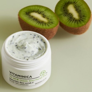 BIOEARTH Blagi prirodni kremasti piling za dubinsko čišćenje lice - KIVI 50 ml - VITAMINICA linija