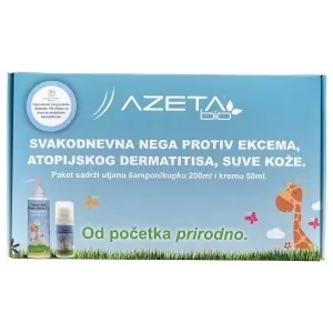 Organski paket za ekcem, atopijski dermatitis i suvu kožu - Azeta Bio