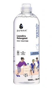 Purenn Organic Family-Univerzalni tečni deterdžent za pranje veša sa nežnom notom slatke maline "DAILY ROUTINE" 1 l