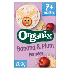 ORGANIX organska kaša sa bananom i šljivom ,7m+ , 200g