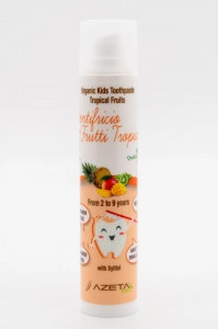 Organska pasta za zube 2-9god, tropsko voće, 50ml