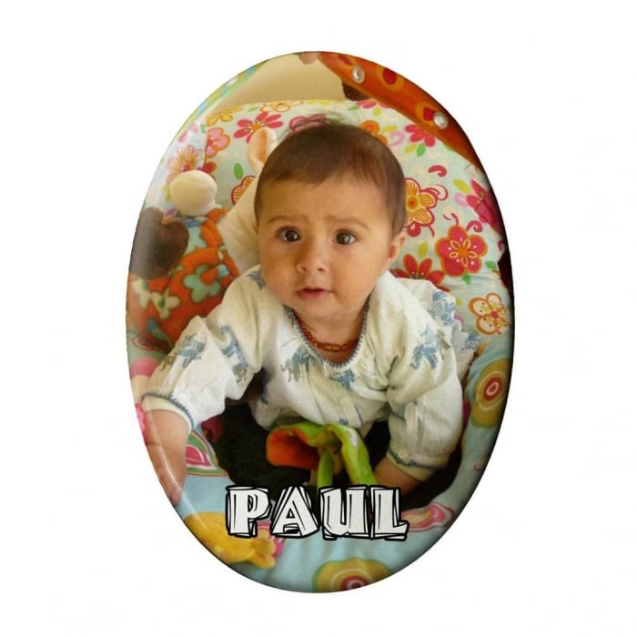 Placă ceramică ovală personalizată cu poza ta