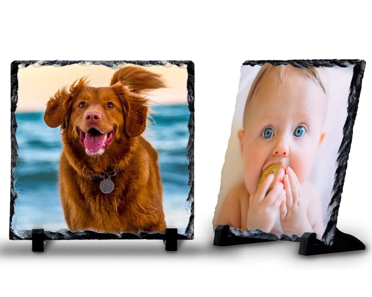 Placă decorativă din piatră naturală (ardezie) personalizabilă