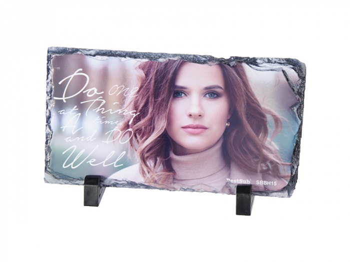 Placă decorativă din piatră naturală (ardezie) personalizabilă - 3 | YEO