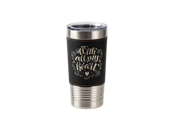 Tumbler (termos) 600 ml din otel inoxidabil personalizat prin gravare - 1 | YEO