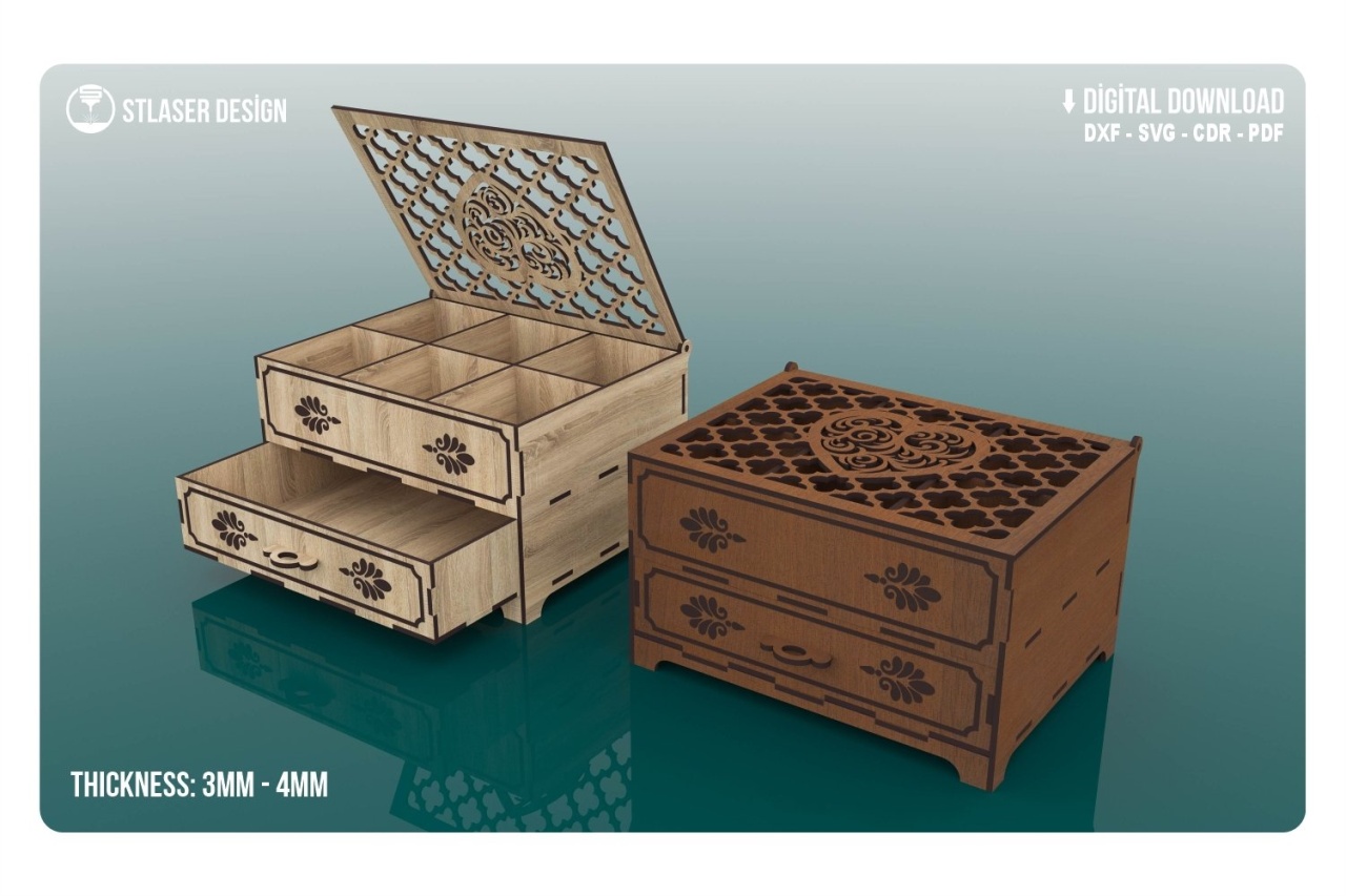 Caseta bijuterii din lemn - 1 | YEO