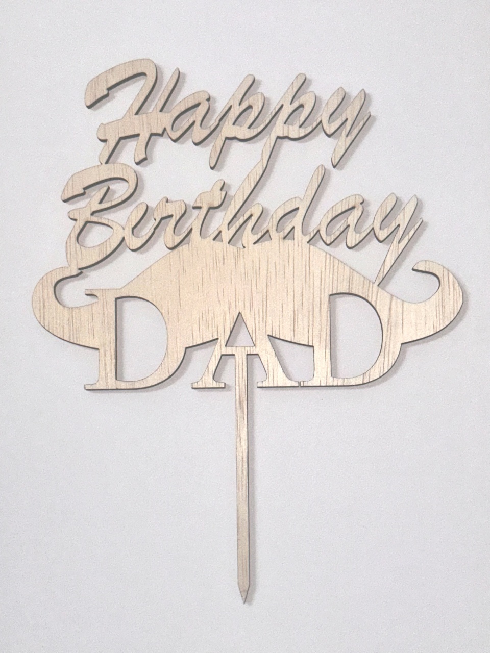 Topper din lemn Happy Birthday DAD